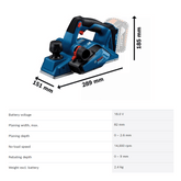 Bosch GHO 185-LI Bare tool Cordless Planer